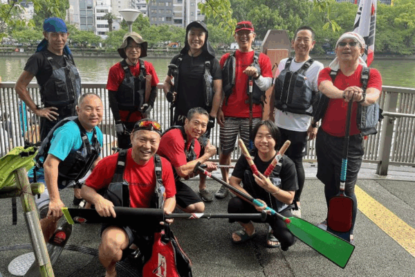 桜ノ宮艇庫前9時丁度