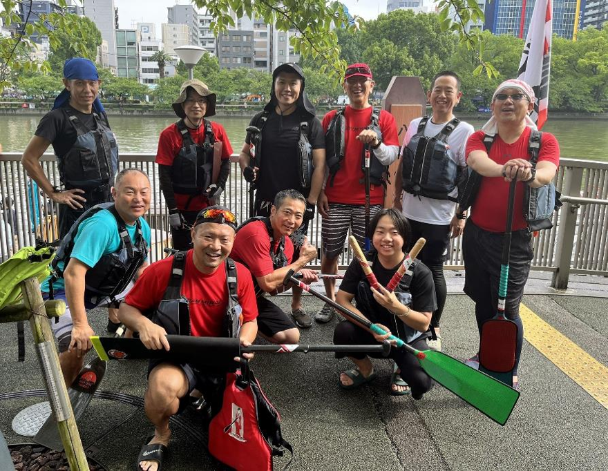 桜ノ宮艇庫前9時丁度